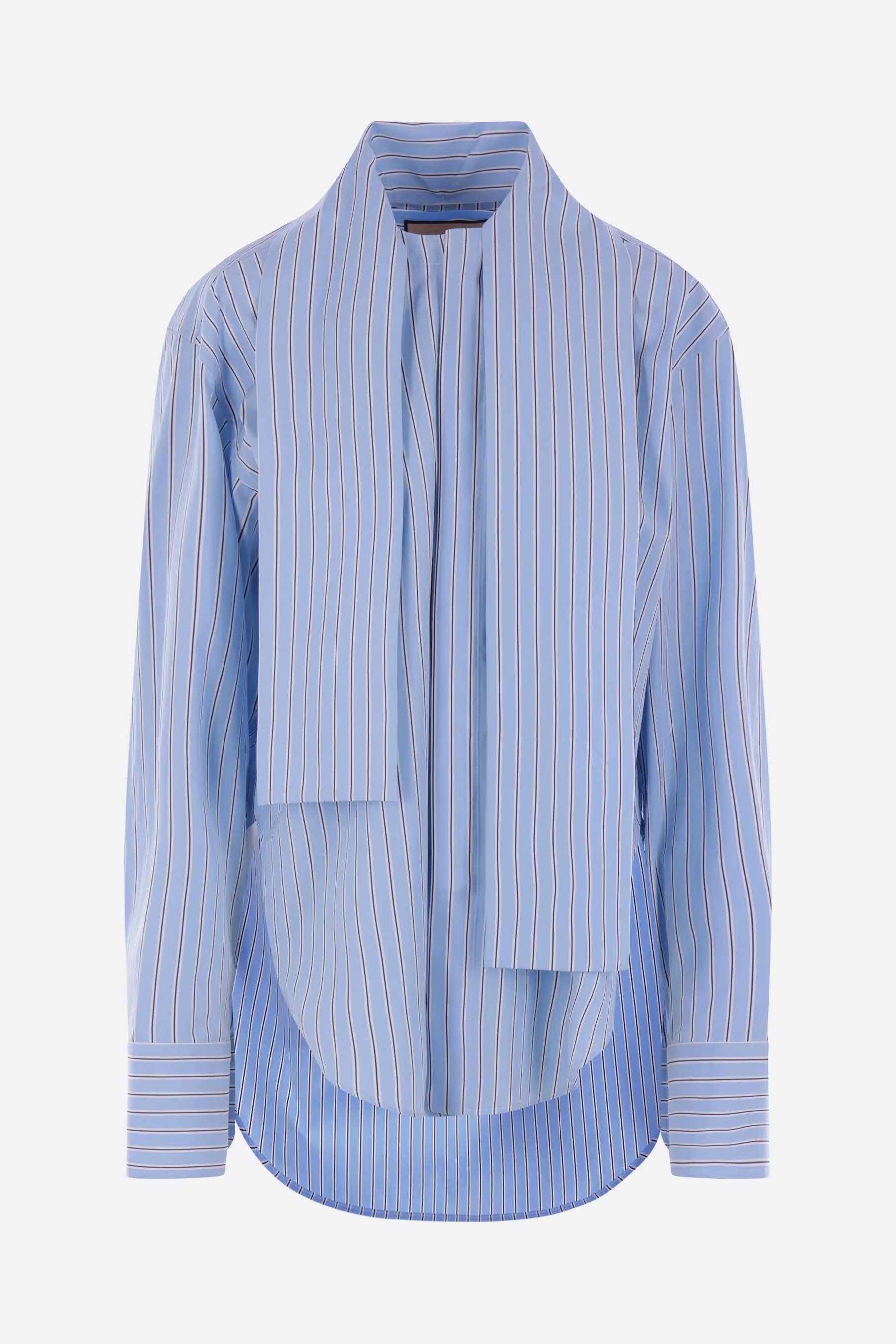 striped poplin shirt