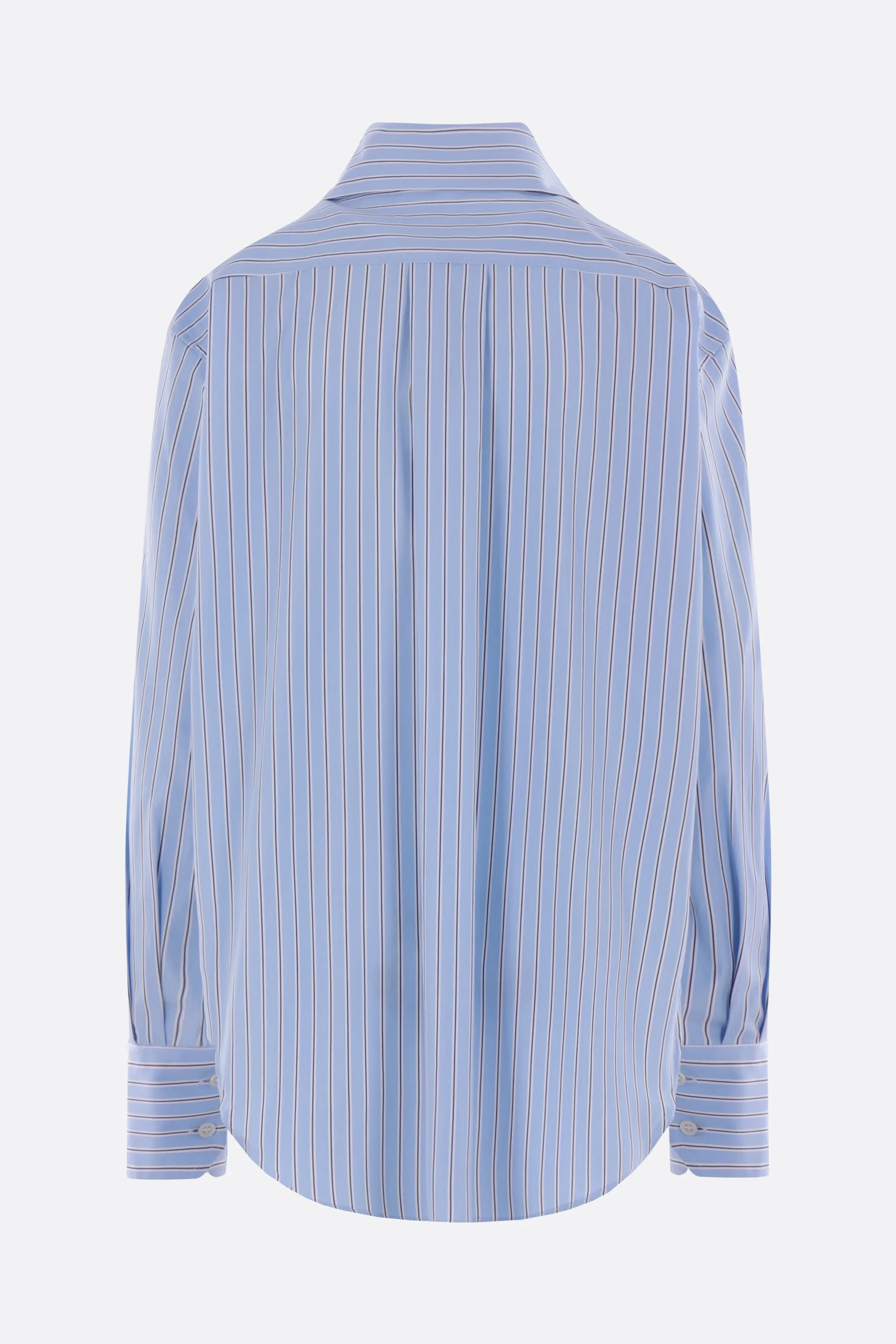 striped poplin shirt