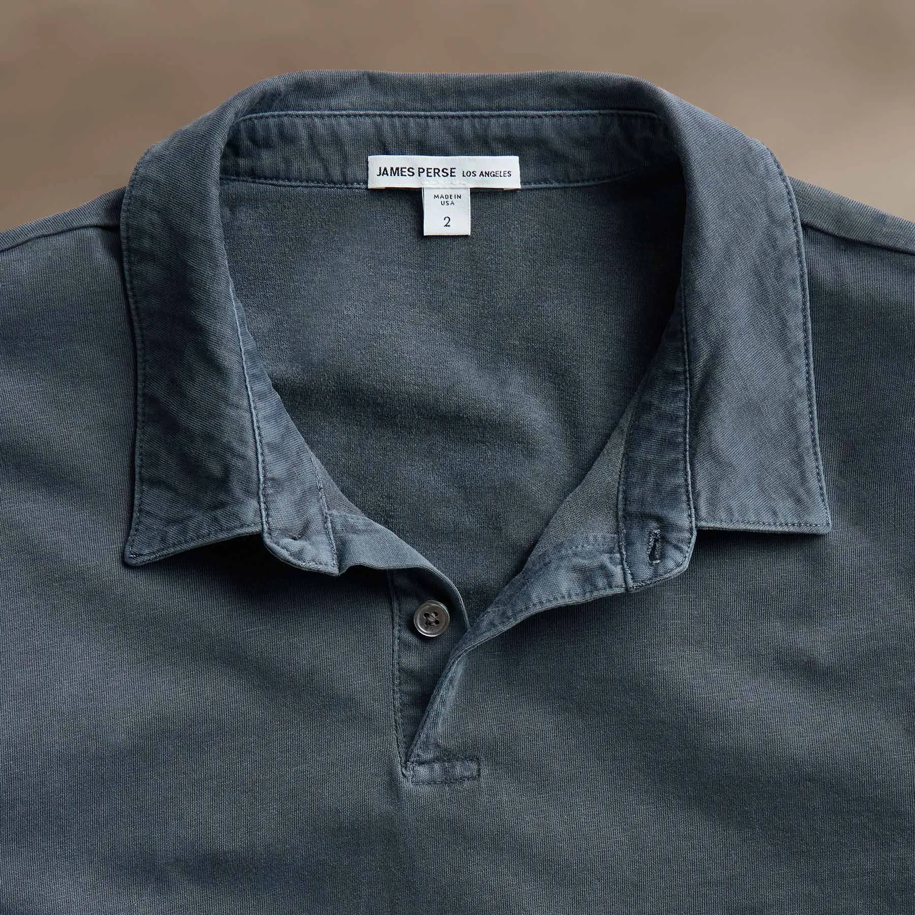 Sueded Jersey Polo - Blue Noir Pigment