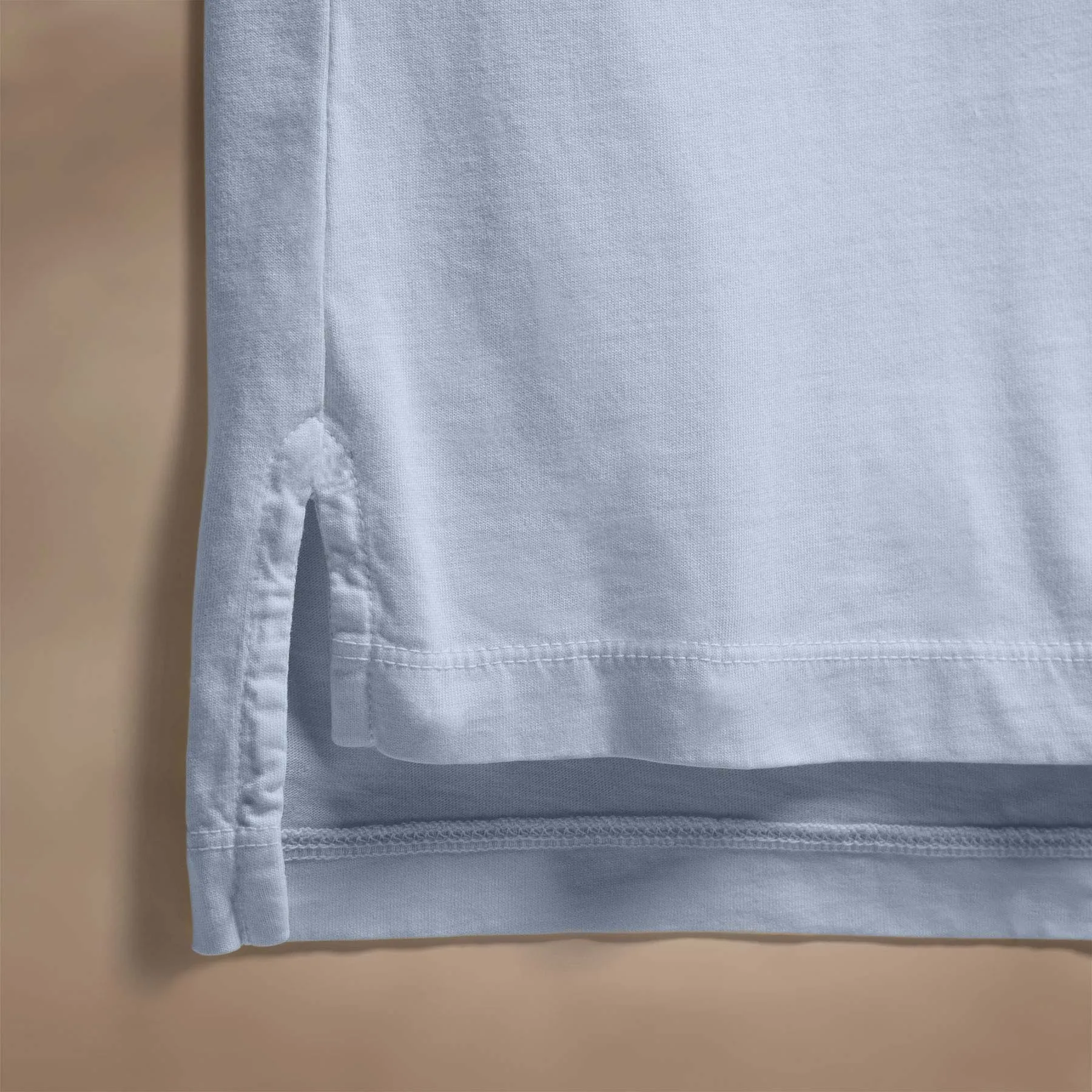 Sueded Jersey Polo - Grey Sky Pigment