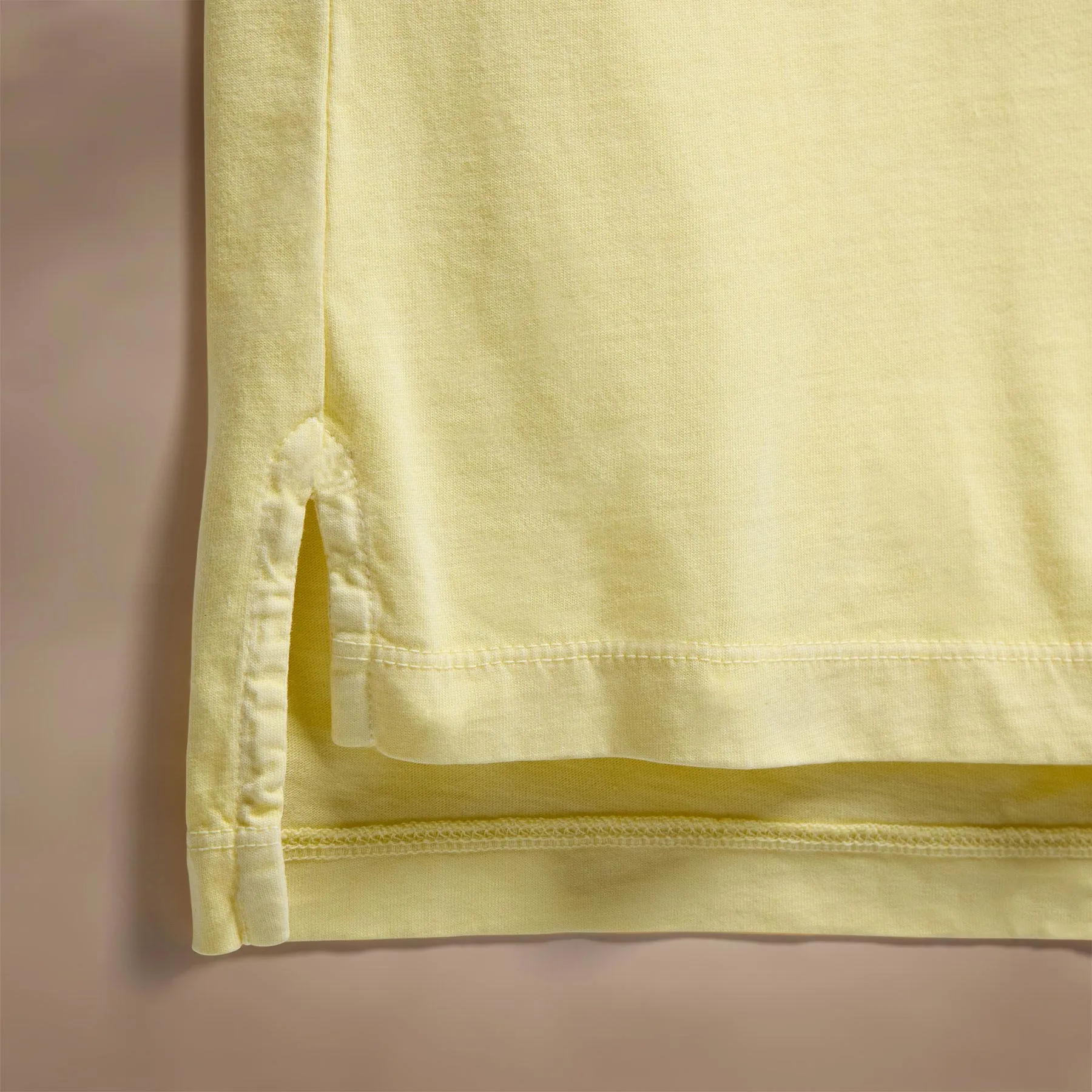 Sueded Jersey Polo - Yellow Cake Pigment