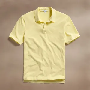 Sueded Jersey Polo - Yellow Cake Pigment