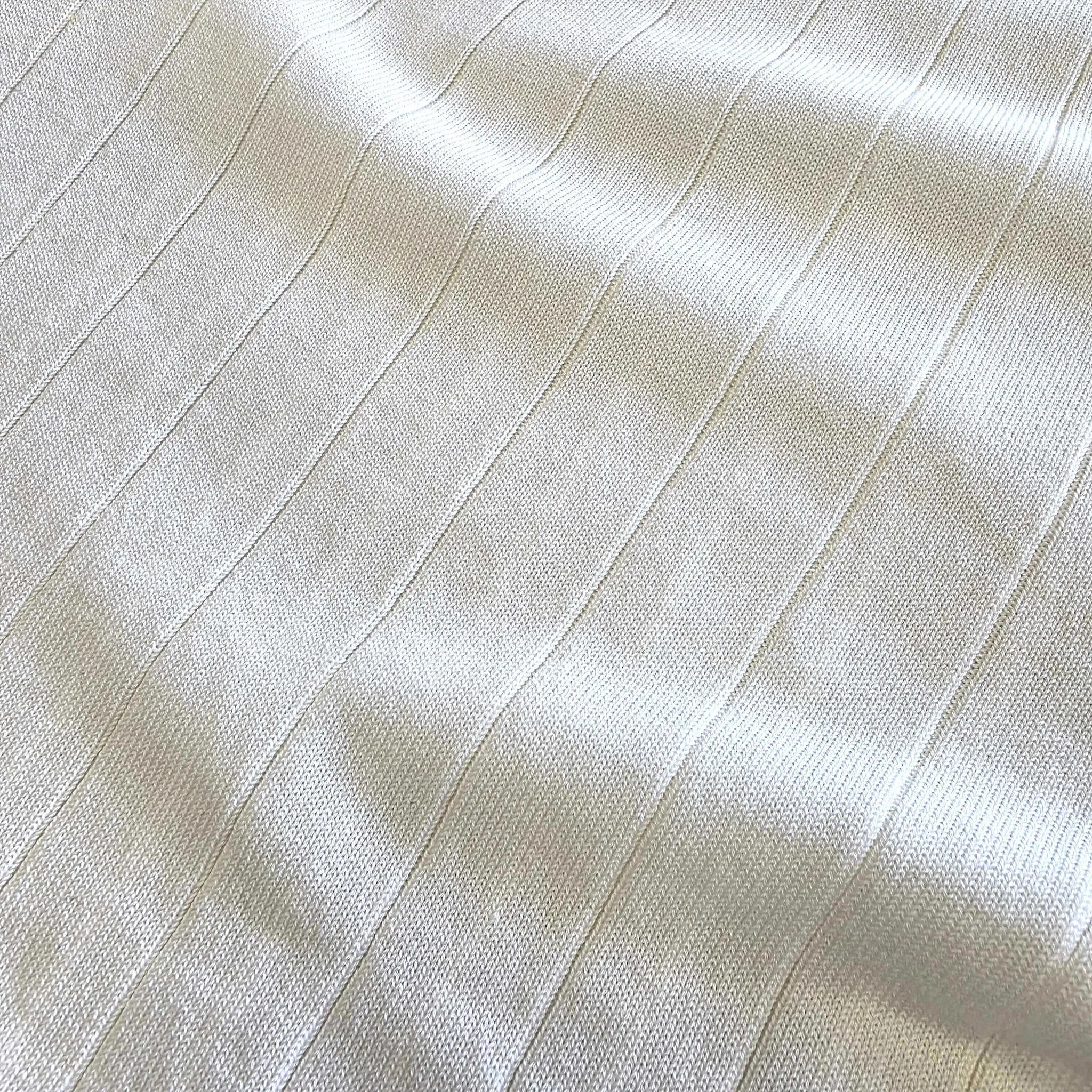 The Maranello Vintage Stripe Polo Ivory - Tailored Fit