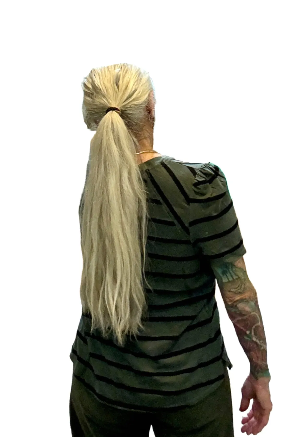 TLA Petite Stripe Puff Sleeve Tee