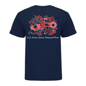 Unisex U.S. Co-Ed Power Soccer National Team Unity Navy Tee