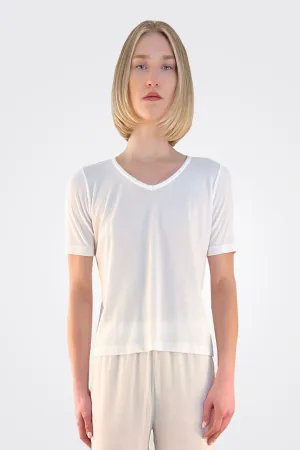 V-Neck Tee - White