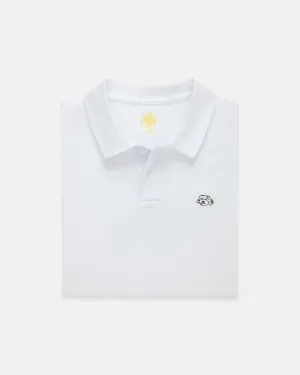 WHITE SHAGGY DOG PIQUE POLO