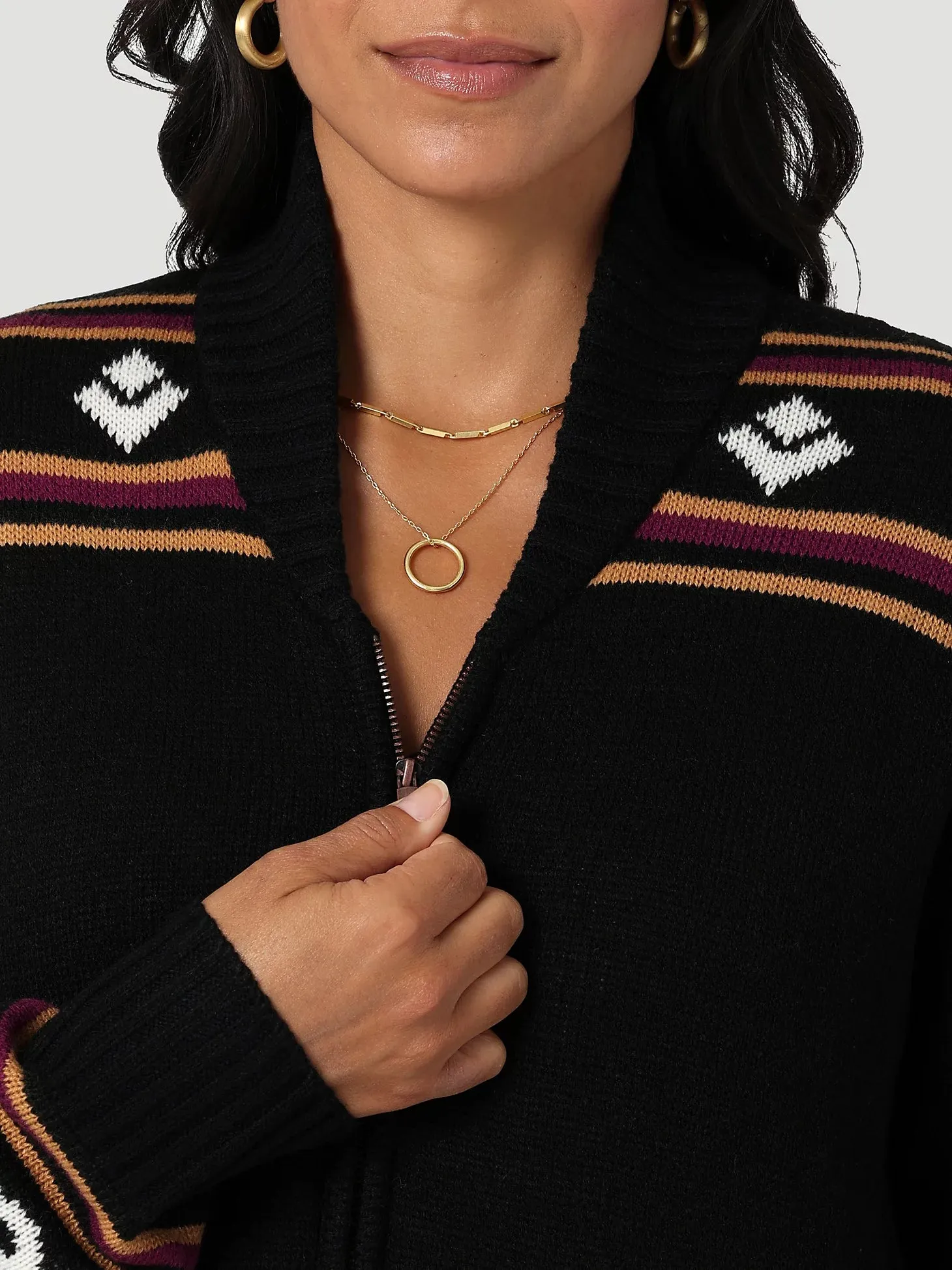 Women's Wrangler Cowboy Full Zip Cardigan #112335804