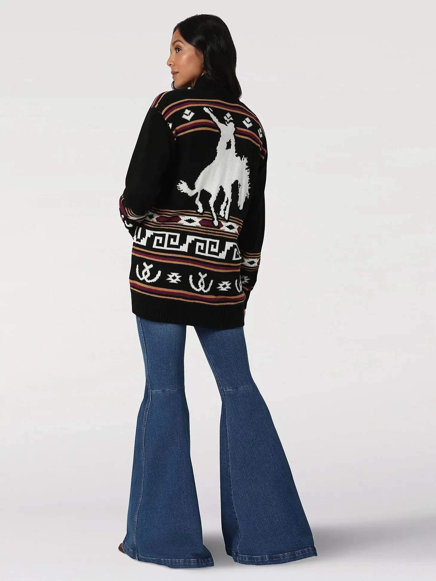 Women's Wrangler Cowboy Full Zip Cardigan #112335804