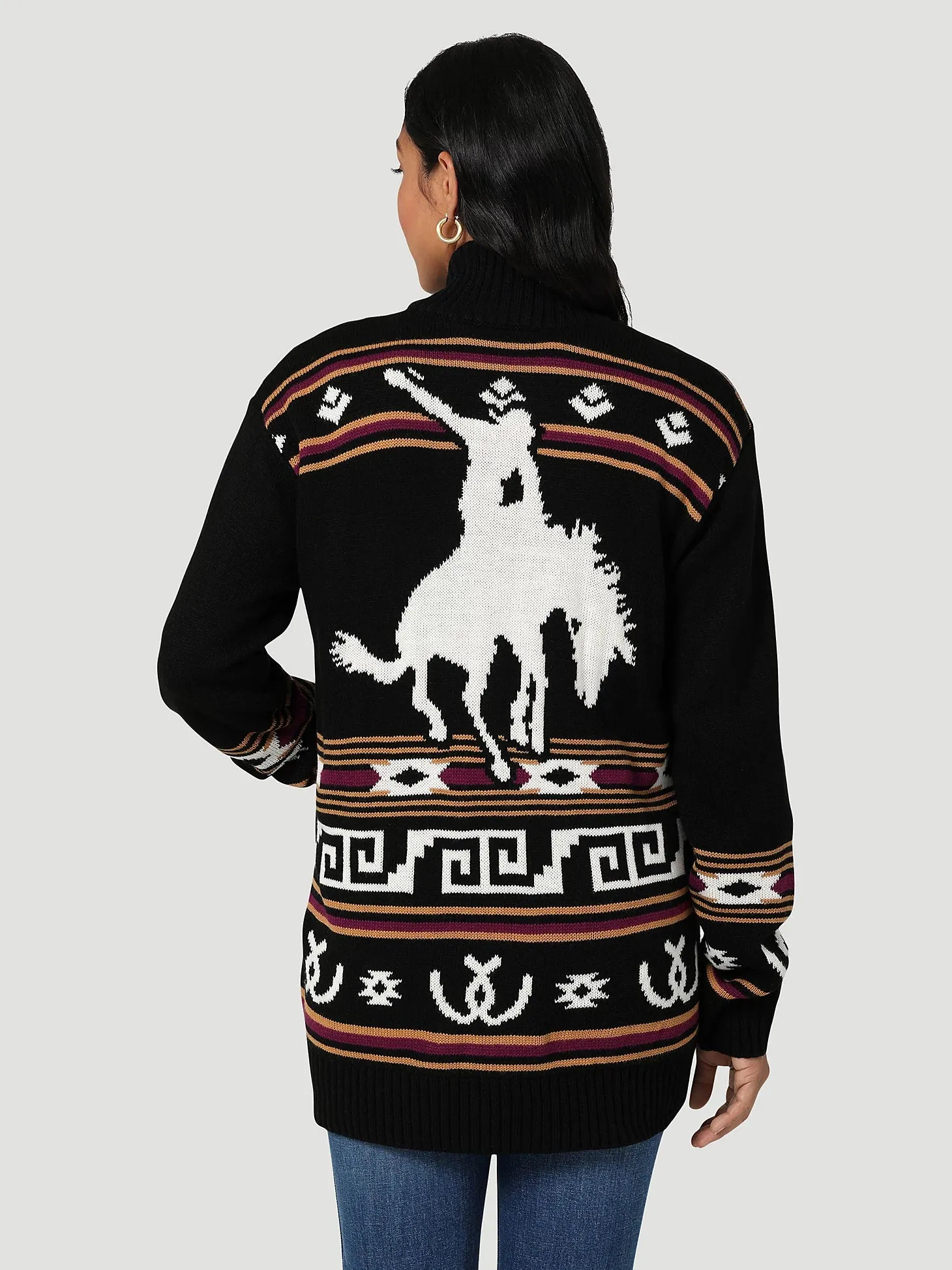 Women's Wrangler Cowboy Full Zip Cardigan #112335804