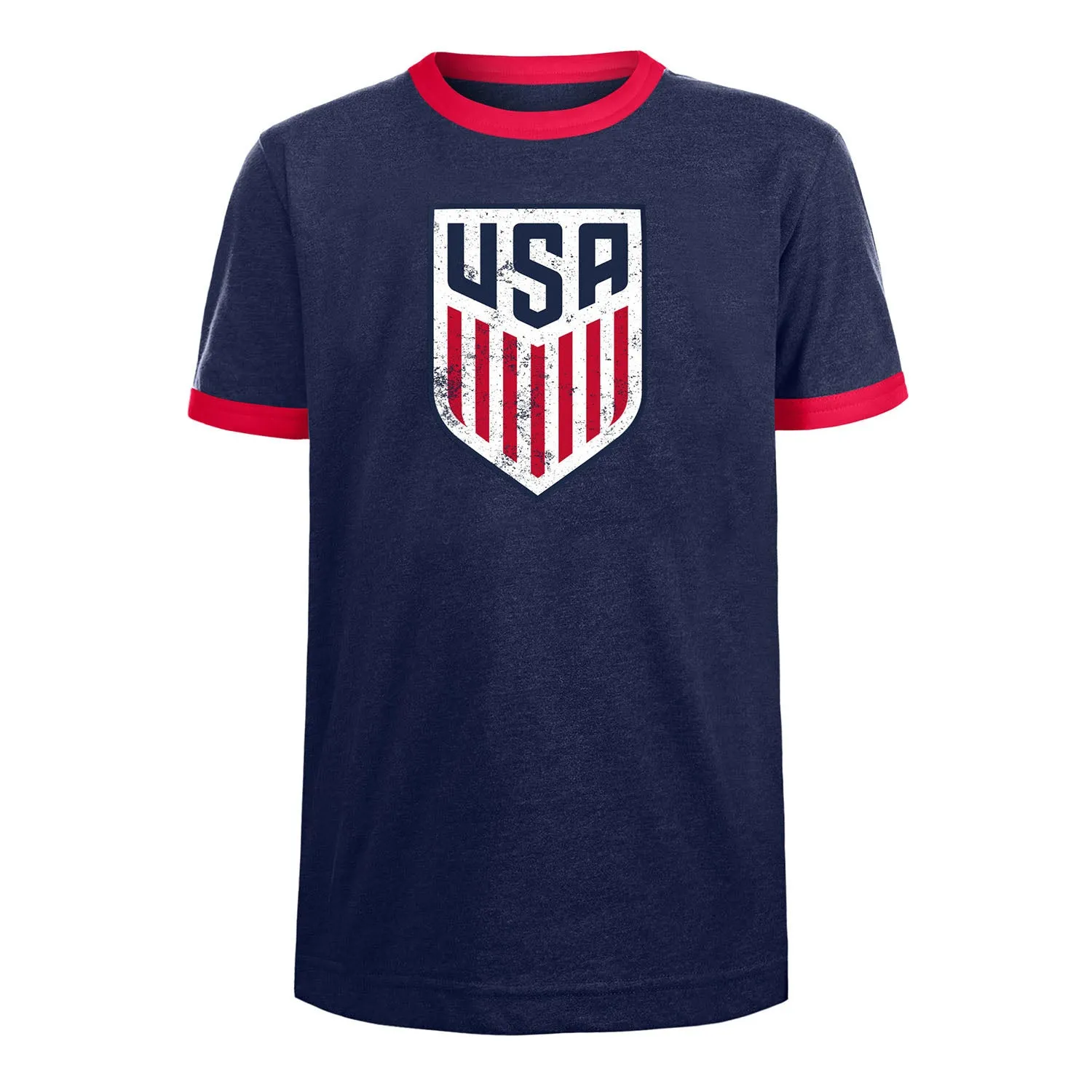 Youth New Era USMNT Bi_Blend Ringer Tee