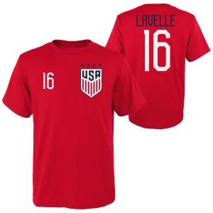 Youth Outerstuff USWNT Lavelle 16 Red Tee